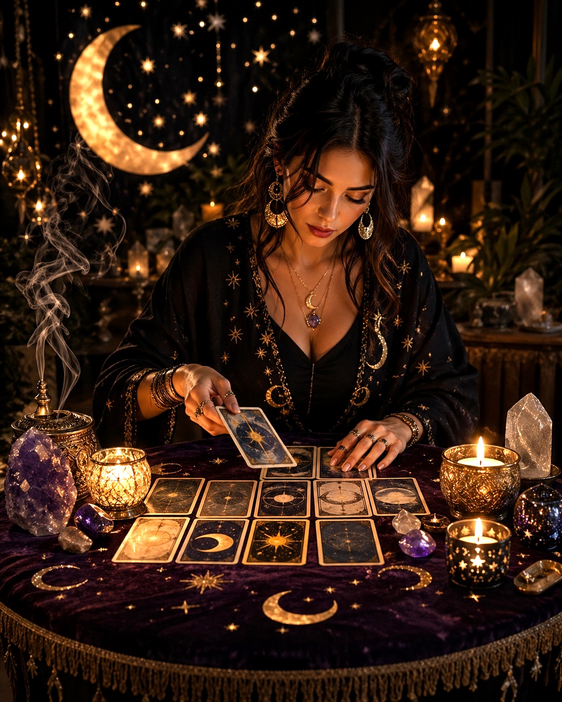 Mili Myztik realizando una lectura